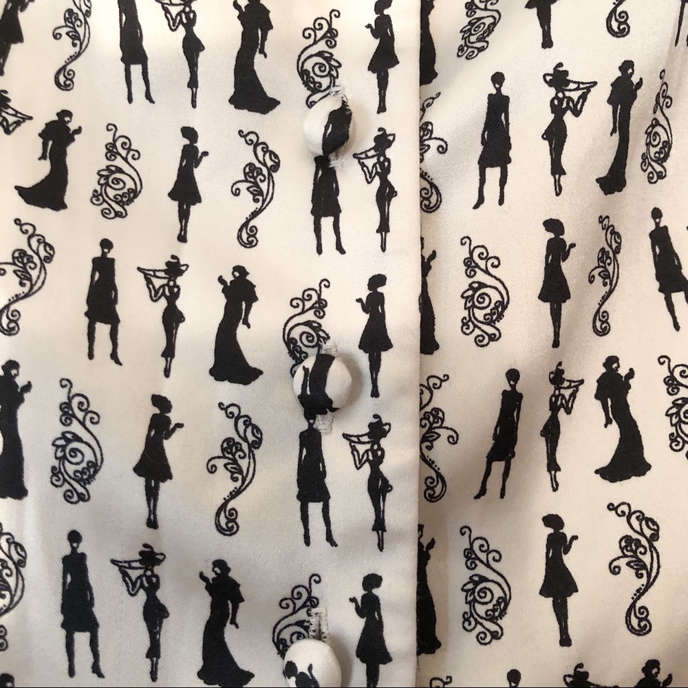 TAHARI SLEEVELESS SILHOUETTE BUTTON DOWN - Picture 5 of 5